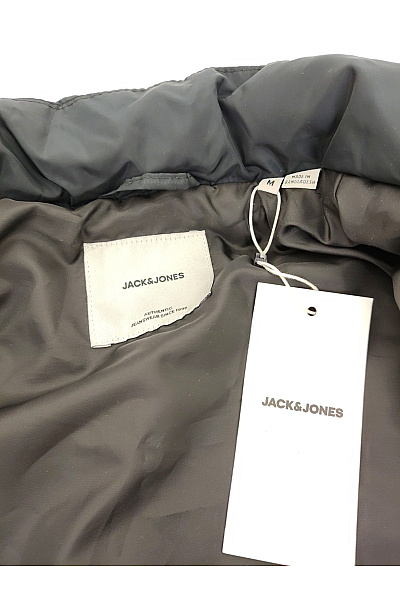 JACK & JONES Černá pánská prošívaná bunda se zipem Velikost M | JACK & JONES | obrázek 7
