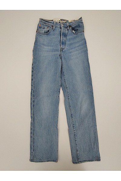 LEVIS Dámské modré džíny s vysokým pasem rovné Velikost US 24 | LEVIS | obrázek 2
