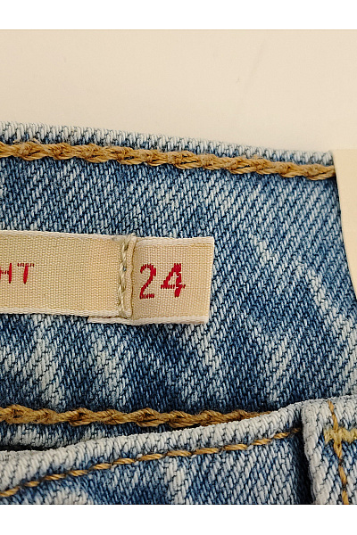 LEVIS Dámské modré džíny s vysokým pasem rovné Velikost US 24 | LEVIS | obrázek 6