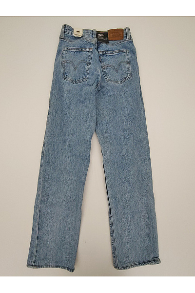 LEVIS Dámské modré džíny s vysokým pasem rovné Velikost US 24 | LEVIS | obrázek 7
