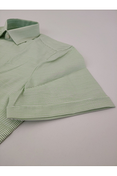 OLYMP Pánská bavlněná košile s krátkým rukávem pruhovaná slim fit Velikost 39 | OLYMP | obrázek 5