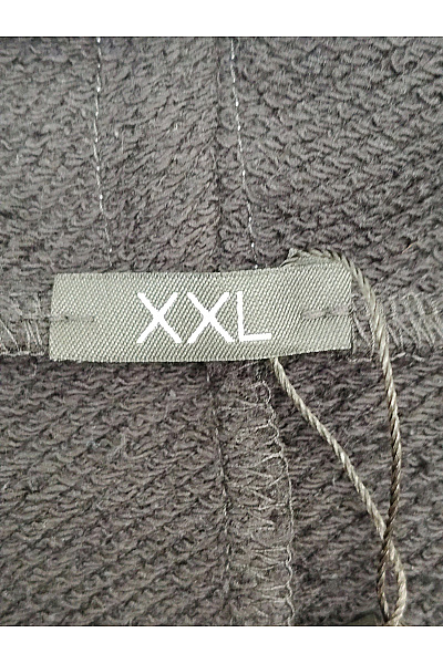 Be wear Černá bavlněná mikina s kapucí a výstřihem Velikost XXL | Be wear | obrázek 6