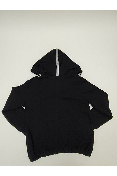Be wear Černá bavlněná mikina s kapucí a výstřihem Velikost XXL | Be wear | obrázek 8