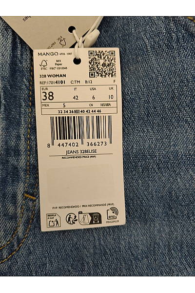 MANGO Dámské bavlněné džíny s vysokým pasem široké | MANGO | obrázek 6