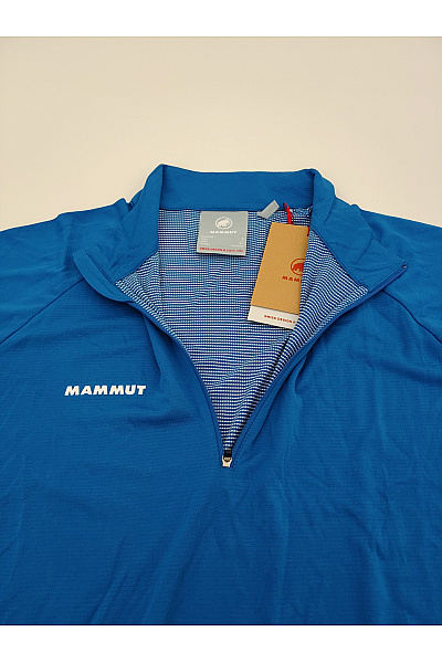 MAMMUT Modré sportovní funkční tričko se zipem a krátkým rukávem Velikost EU L | MAMMUT | obrázek 5