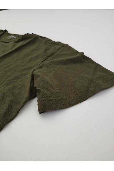 JACK & JONES Pánské khaki bavlněné tričko s krátkým rukávem a kulatým výstřihem Vel. XXL | JACK & JONES | obrázek 4