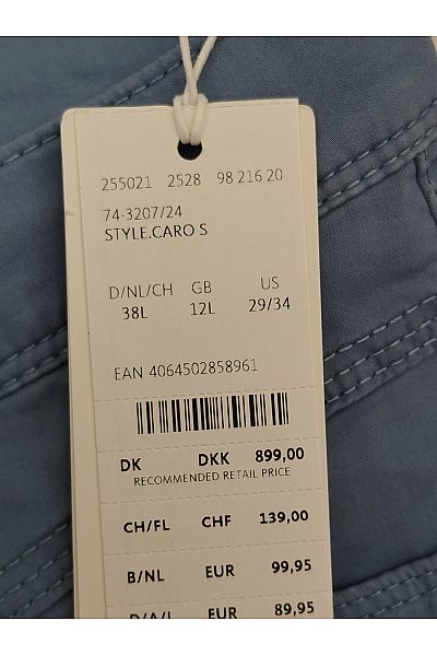 BRAX Dámské bavlněné chinos kalhoty rovné Velikost DE 38L | BRAX | obrázek 6