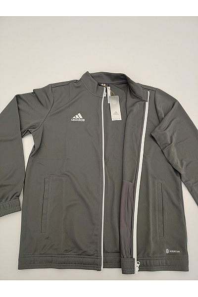 ADIDAS Šedá sportovní mikina na zip se stojáčkem | ADIDAS | obrázek 4