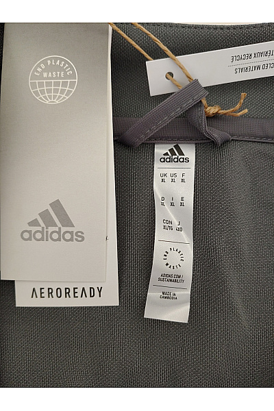 ADIDAS Šedá sportovní mikina na zip se stojáčkem | ADIDAS | obrázek 5
