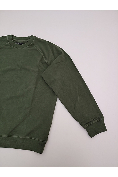 Marc O´Polo Pánská bavlněná mikina khaki crewneck bez potisku Velikost L | Marc O´Polo | obrázek 3