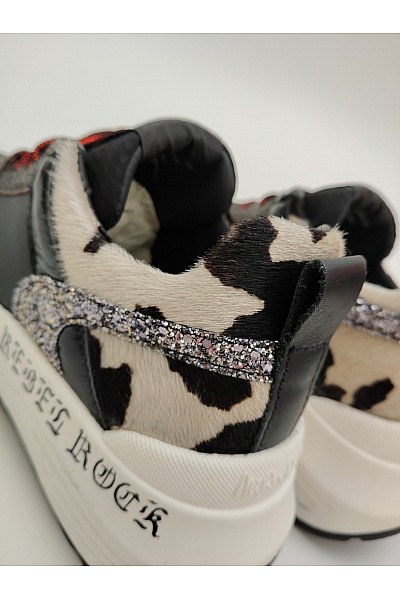 Nira Rubens tenisky Mira Auka Rebel Rock Sneakers Černobílé Vel. EU 36 | Nira Rubens | obrázek 7