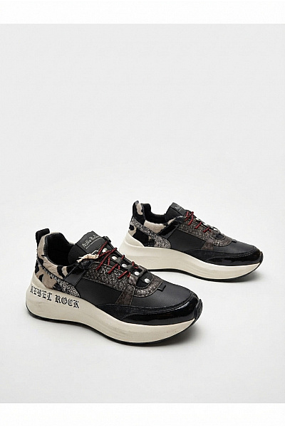 Nira Rubens Tenisky Mira Auka Rebel Rock Sneakers Černobílé Vel. EU 36