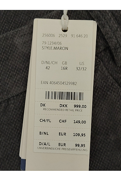 BRAX Dámské bavlněné manšestrové kalhoty s kapsami Vel. DE 42 | BRAX | obrázek 6