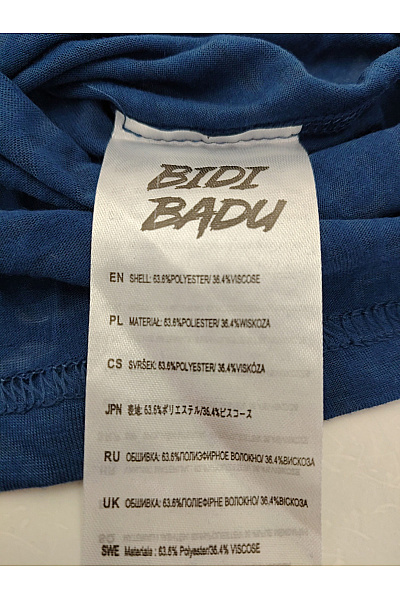 Bidi Badu Modré dámské tričko s krátkým rukávem a kulatým výstřihem Vel. L | Bidi Badu | obrázek 7
