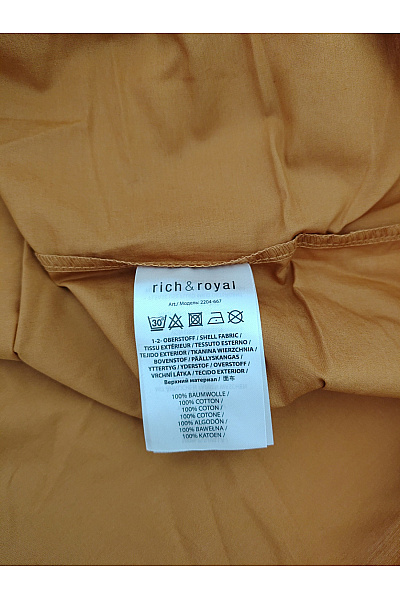 RICH&ROYAL Hnědé bavlněné maxi šaty bez rukávů volné vrstvené Vel. medium | RICH&ROYAL | obrázek 6