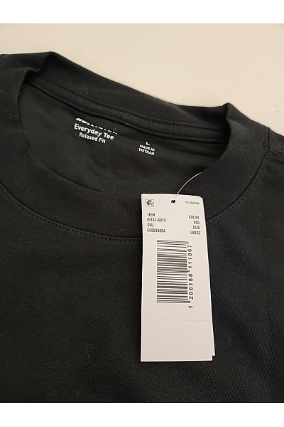 Hollister Pánské černé bavlněné tričko s krátkým rukávem a kulatým výstřihem basic | Hollister | obrázek 2