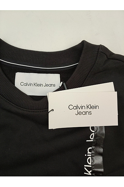 Calvin Klein Pánská bavlněná mikina crewneck s potiskem černá Velikost S | Calvin Klein | obrázek 5