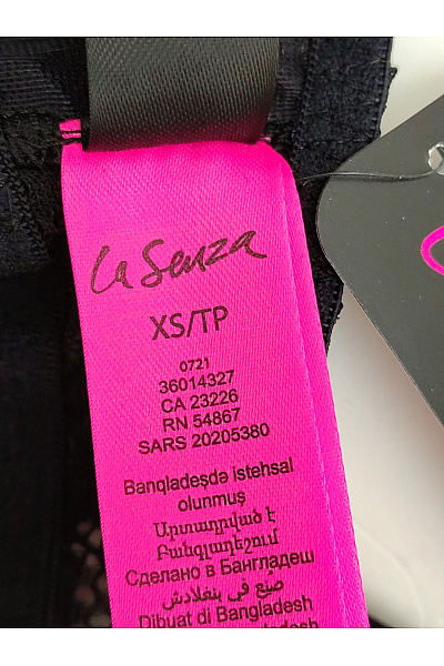 La Senza Černé modré krajkové body s průstřihy luxusní Velikost XS/TP | La Senza | obrázek 8