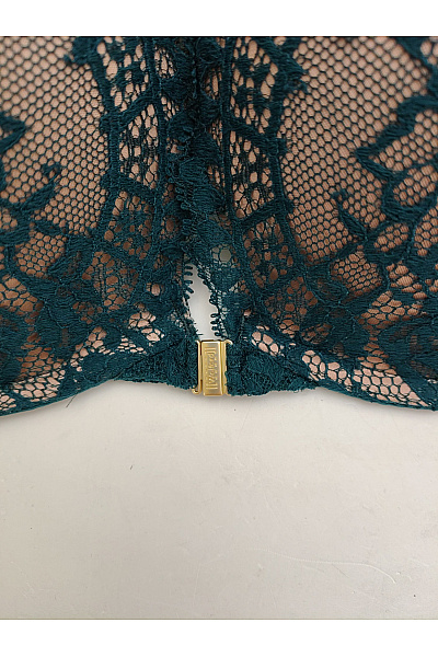 Wolford Zelená krajková push up podprsenka se zapínáním vpředu a krajkou na zádech Vel. EU 80E | Wolford | obrázek 4
