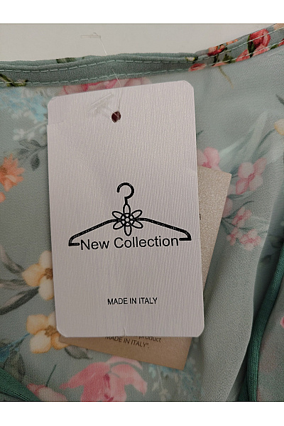 NEW COLLECTION Khaki květované maxi zavinovací šaty s volánky Vel. M | NEW COLLECTION | obrázek 5