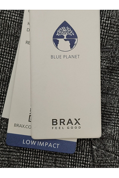 BRAX Šedé bavlněné kostkované kalhoty rovné Vel. US 38/34 | BRAX | obrázek 5