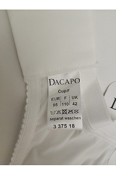 DACAPO Bílá krajková kosticová podprsenka s ozdobnými ramínky | DACAPO | obrázek 9