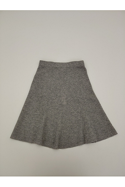PERFECT CASHMERE Šedá kašmírová áčková sukně s pružným pasem Vel. EU S | PERFECT CASHMERE | obrázek 6