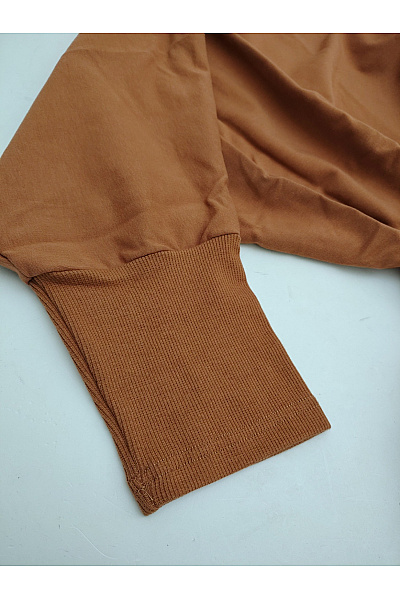 Be wear Hnědé bavlněné úpletové šaty kimono oversized Vel. L/XL | Be wear | obrázek 5