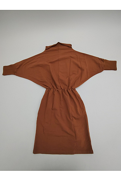 Be wear Hnědé bavlněné úpletové šaty kimono oversized Vel. L/XL | Be wear | obrázek 7