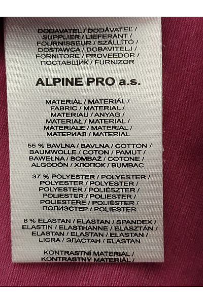 ALPINE PRO Růžové bavlněné letní šaty na ramínka s potiskem Vel. M | ALPINE PRO | obrázek 4