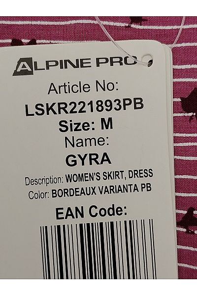 ALPINE PRO Růžové bavlněné letní šaty na ramínka s potiskem Vel. M | ALPINE PRO | obrázek 7