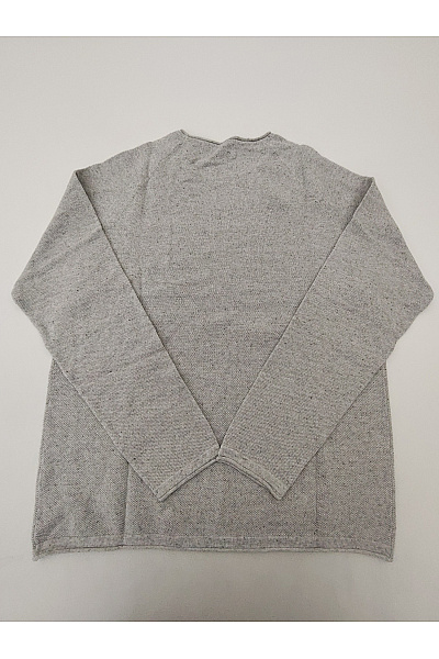 JACK & JONES Pánský šedý bavlněný pletený pulovr basic | JACK & JONES | obrázek 8