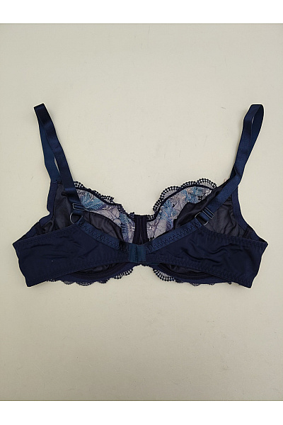Kamea lingerie Modrá krajková kosticová podprsenka s výšivkou Velikost EU 95D | kamea lingerie | obrázek 5