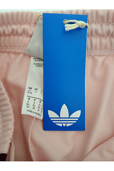 ADIDAS Dámské růžové sportovní tepláky s širokými nohavicemi a lampasem Vel. S | ADIDAS | obrázek 6