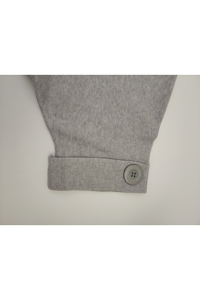 APART Šedý dámský kardigan oversized s krátkým rukávem Vel. M | APART | obrázek 3
