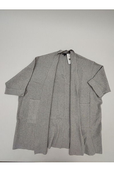 APART Šedý dámský kardigan oversized s krátkým rukávem Vel. M | APART | obrázek 6