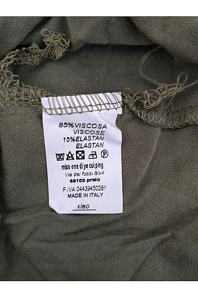 Khaki dámské šaty s odhalenými rameny a kapsami Velikost XXL | Unimoda | obrázek 5