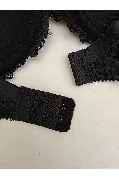 Kamea lingerie Černá krajková kosticová podprsenka s výšivkou Velikost EU 75E | kamea lingerie | obrázek 6