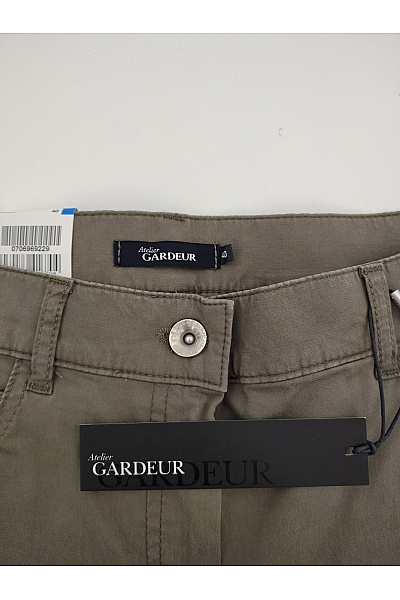 GARDEUR Dámské khaki široké kalhoty s vysokým pasem a kapsami Velikost DE 40 | GARDEUR | obrázek 4