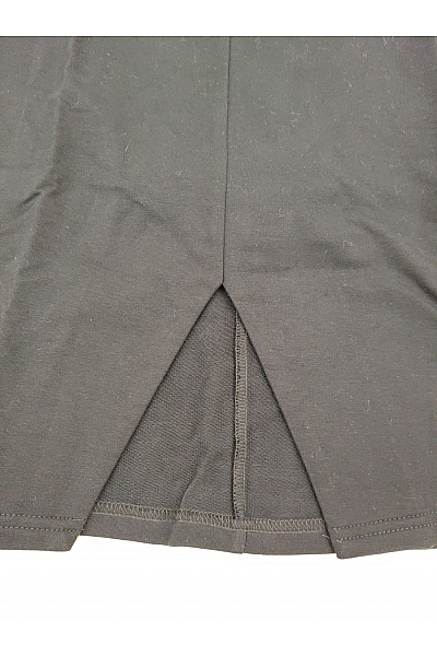Be wear Černé bavlněné šaty s dlouhým rukávem a rozparkem Velikost L | Be wear | obrázek 3