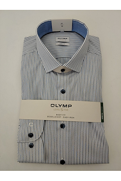 OLYMP Bavlněná pruhovaná košile s dlouhým rukávem business slim fit | OLYMP | obrázek 2