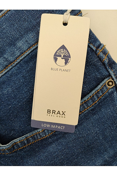 BRAX Dámské modré bavlněné zvonové džíny s vysokým pasem | BRAX | obrázek 5