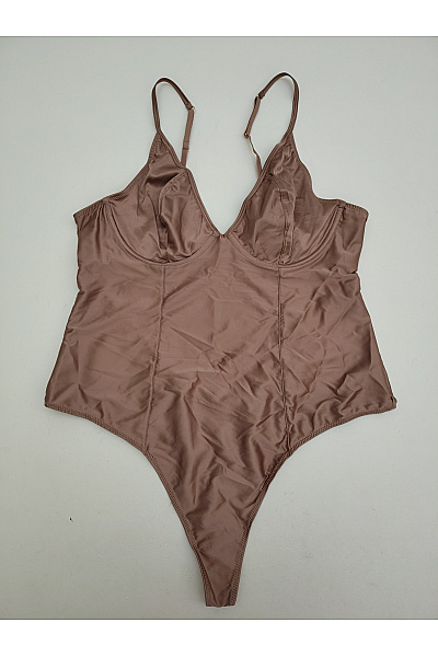 La Senza Hnědé dámské body s kosticemi pro plnoštíhlé Vel. EU XL/TG | La Senza | obrázek 2