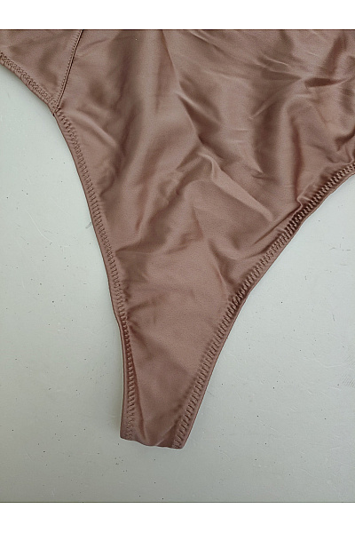 La Senza Hnědé dámské body s kosticemi pro plnoštíhlé Vel. EU XL/TG | La Senza | obrázek 4