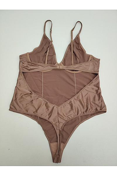 La Senza Hnědé dámské body s kosticemi pro plnoštíhlé Vel. EU XL/TG | La Senza | obrázek 5