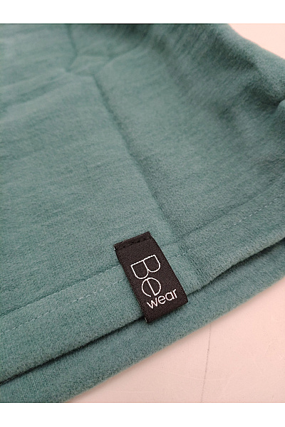 Be wear Zelené bavlněné šaty s krátkým rukávem kimono střih Velikost S/M | Be wear | obrázek 3