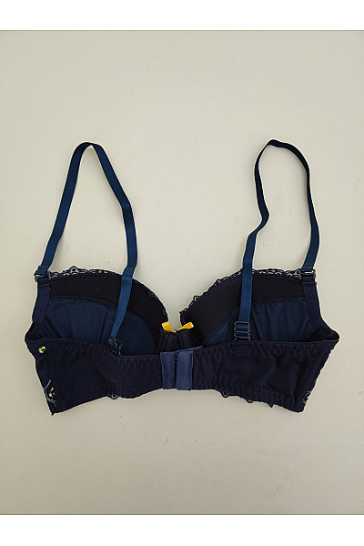 Kamea lingerie Modrá krajková push up podprsenka s výšivkou Velikost EU 70B | kamea lingerie | obrázek 5