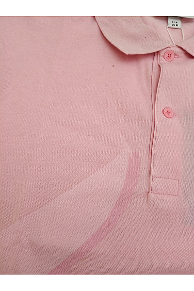 LACOSTE Růžové bavlněné polo tričko s krátkým rukávem a potiskem Vel. FR 4 | LACOSTE | obrázek 6