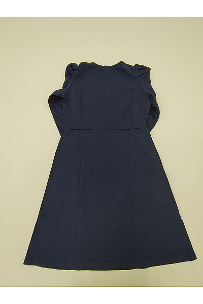 Be wear Modré bavlněné midi šaty s dlouhým rukávem do áčka Velikost XL | Be wear | obrázek 9