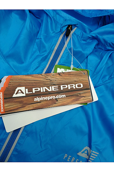 ALPINE PRO Modrá lehká sportovní větrová bunda s kapucí se zipem Vel. M | ALPINE PRO | obrázek 6